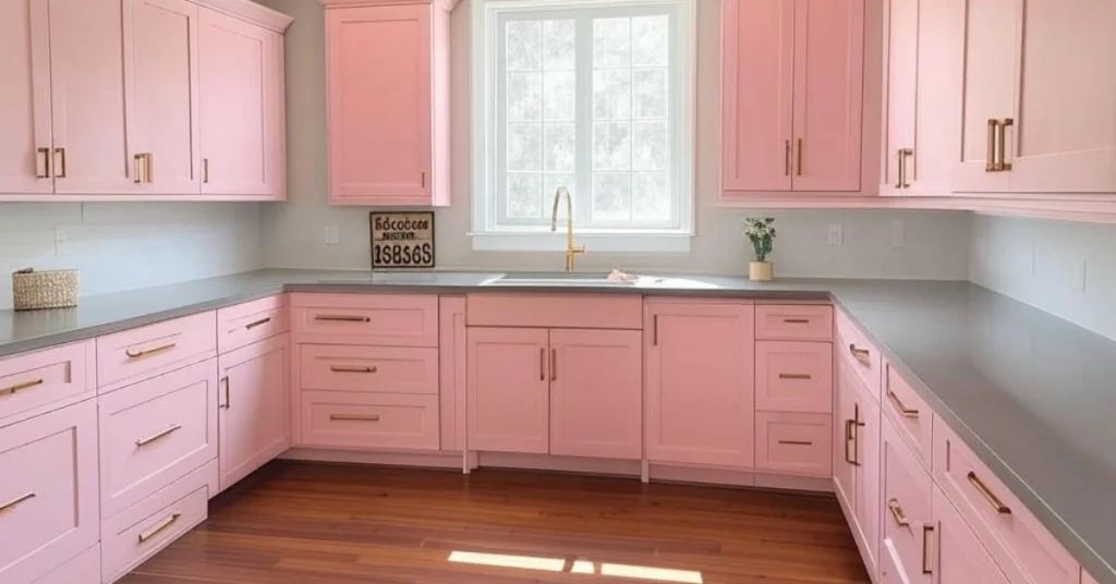 Why Choose Pink Kitchen Cabinets?
