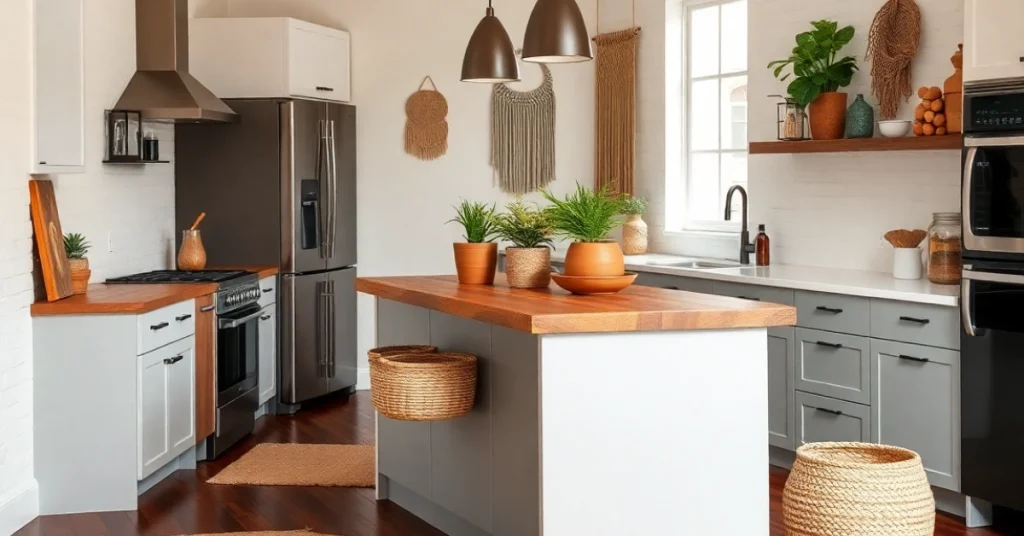 Practical Tips for Maintaining a Modern Boho Kitchen