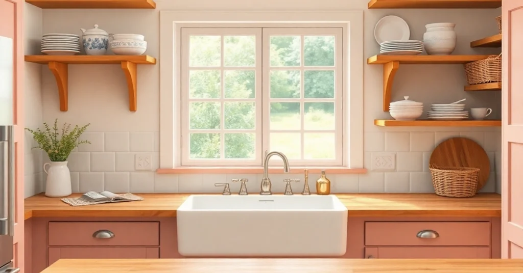 3. Farmhouse Dusty Rose Haven