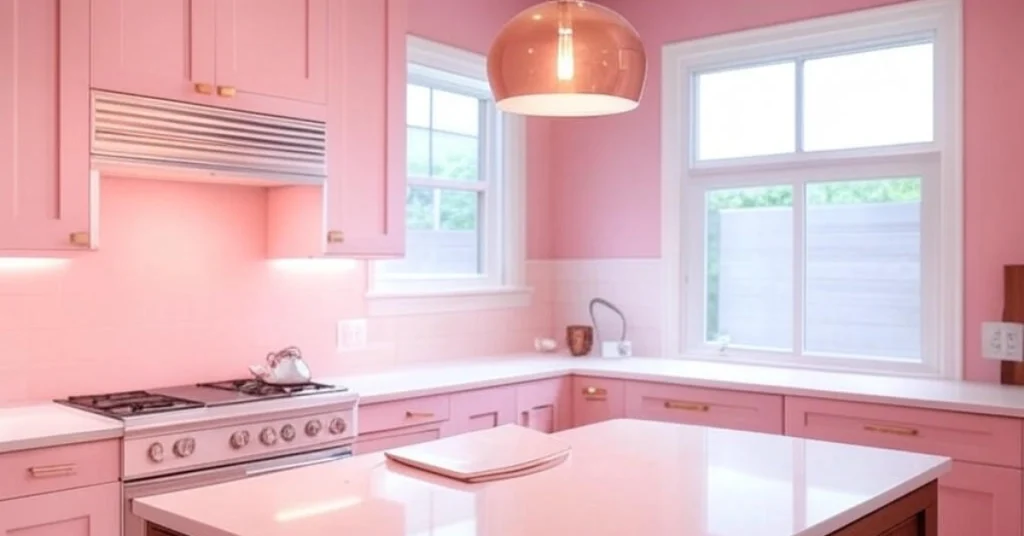 Lighting Tips for Pink Kitchens