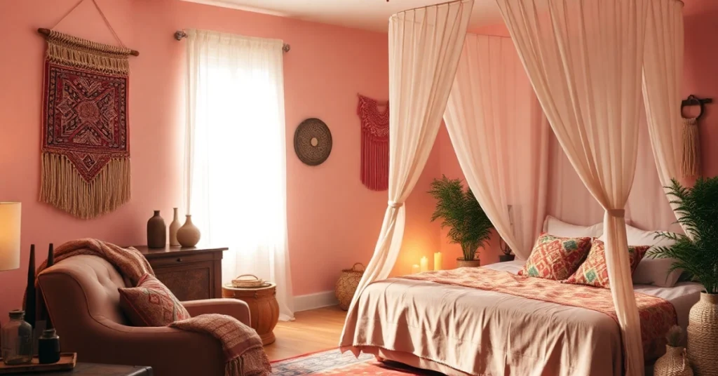 What Is a Pink Boho Bedroom?