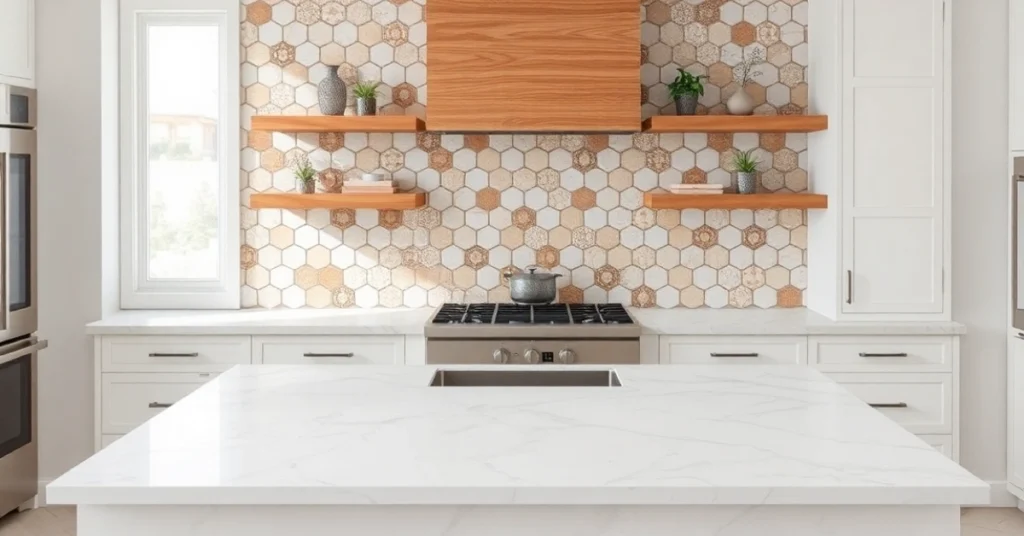 3. Countertops and Backsplashes: Texture and Pattern