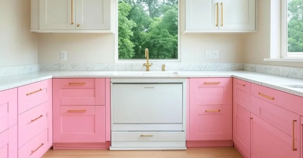 Pink Cabinets: The Heart of the Kitchen