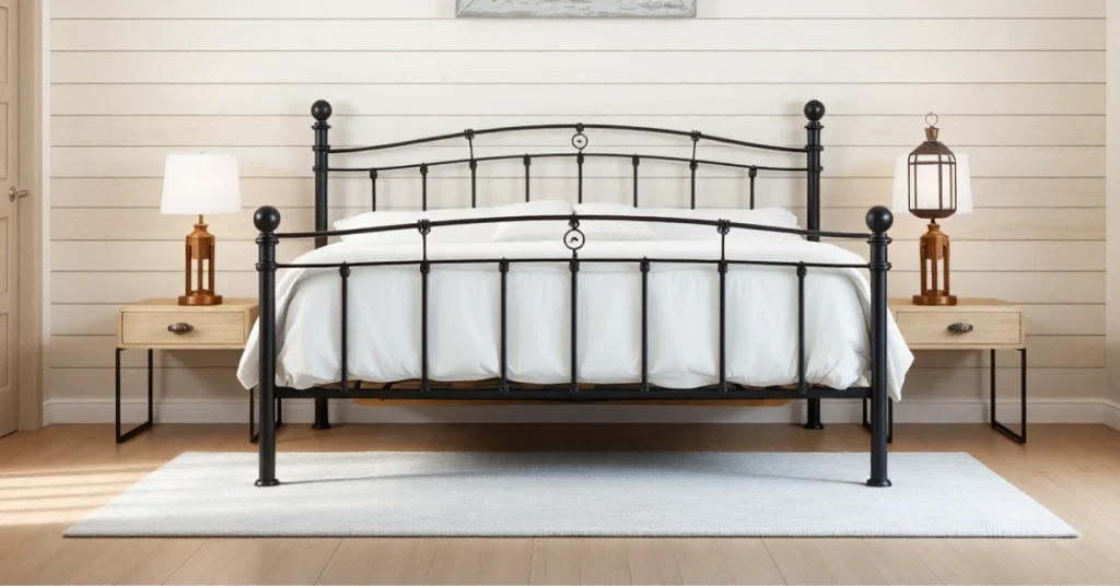 3. Modern Farmhouse Neutral Bedroom