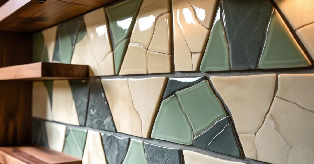 3. Textured Backsplash with Zellige Tiles