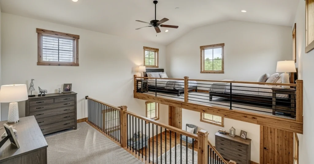 3. Loft-Style Sleeping Area