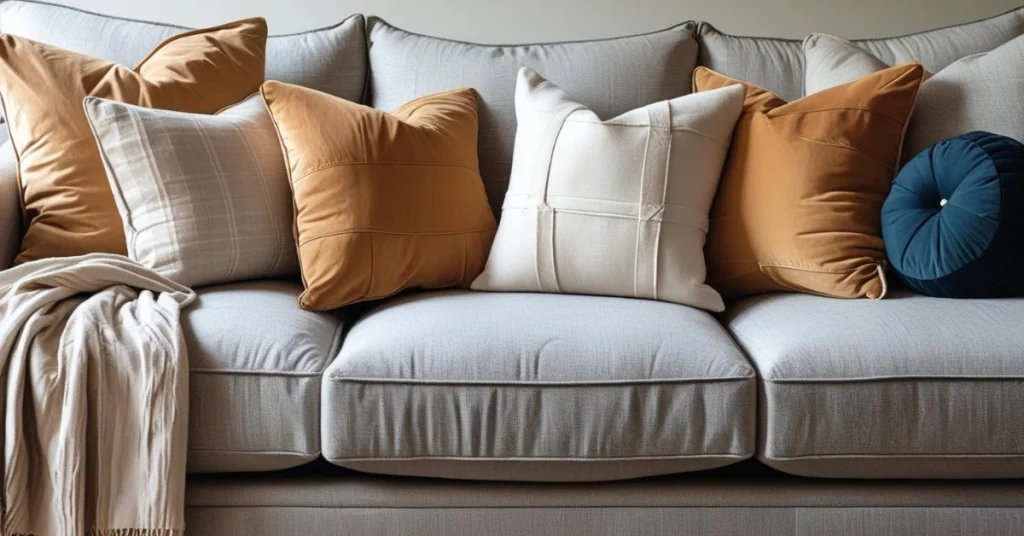 4. Use Throws and Cushions Strategically