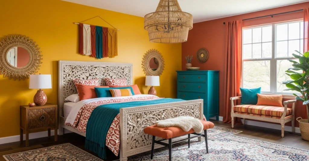 Idea 2: Bold Mustard Boho Statement