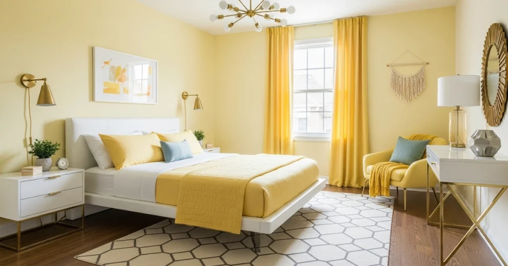 Idea 4: Modern Boho with Pastel Yellow