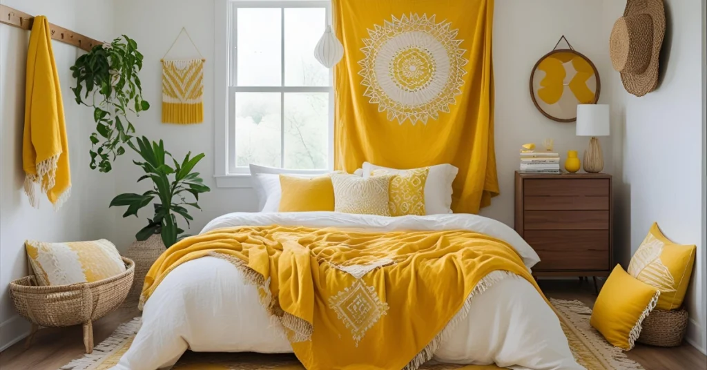 How to Maintain Your Yellow Boho Bedroom