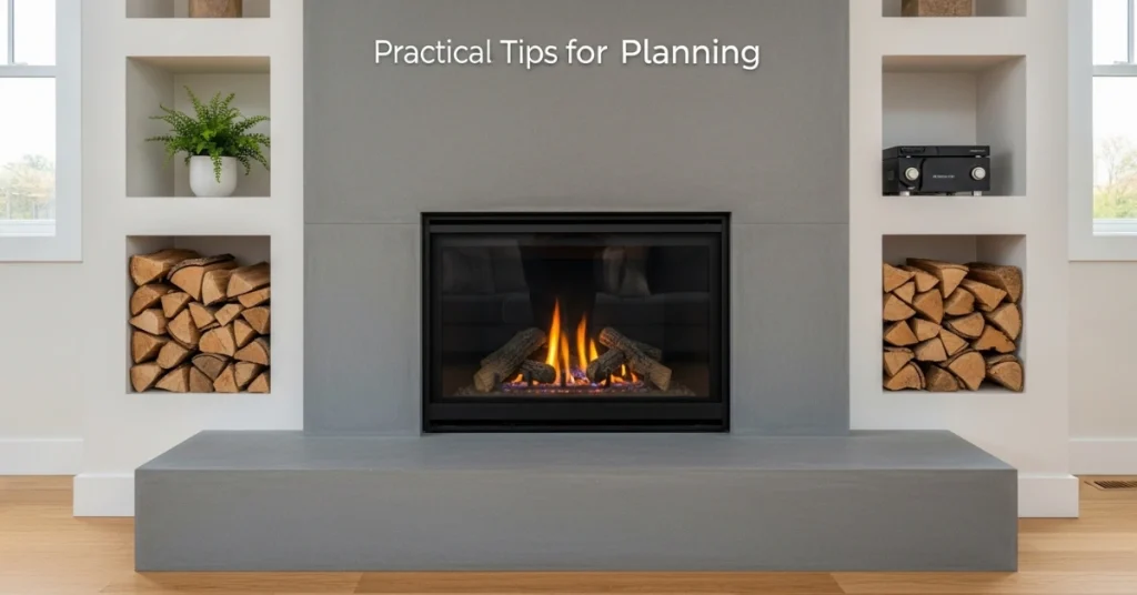 Practical Tips for Planning Your Modern Fireplace