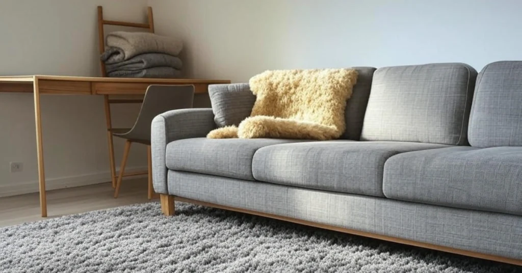 2. Cozy Scandinavian Neutral Bedroom
