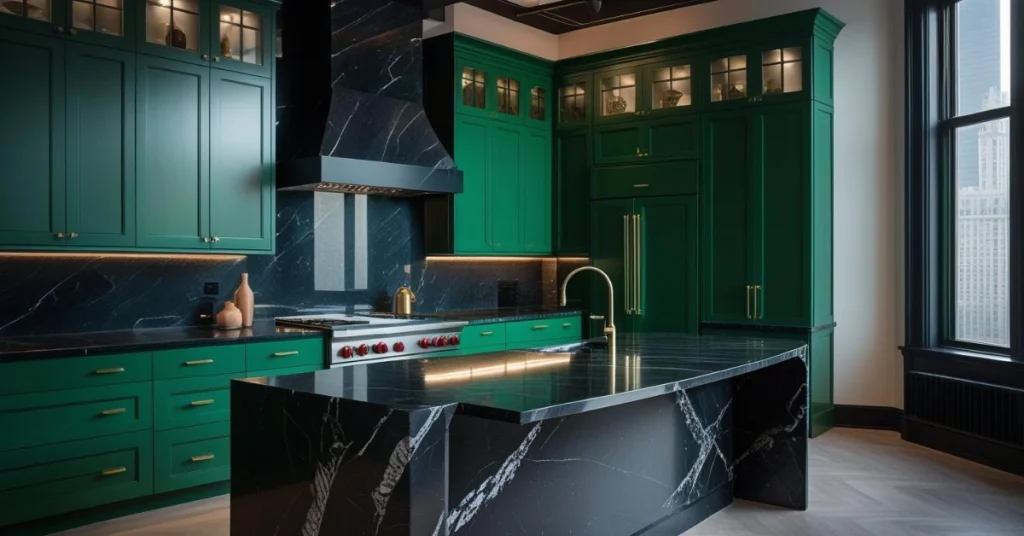 3. Bold Contrasts: Black and Navy