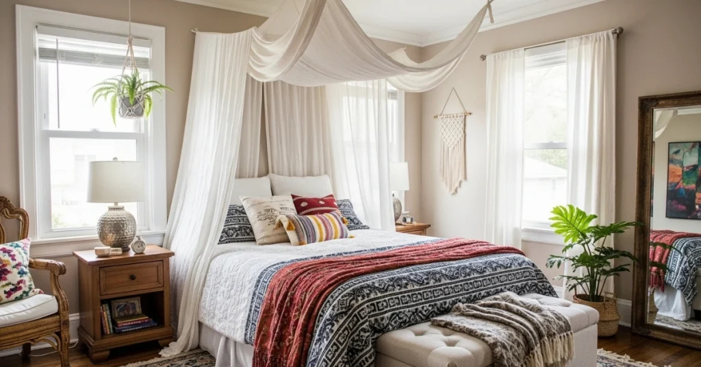 What is a Boho Bedroom with Canopy?