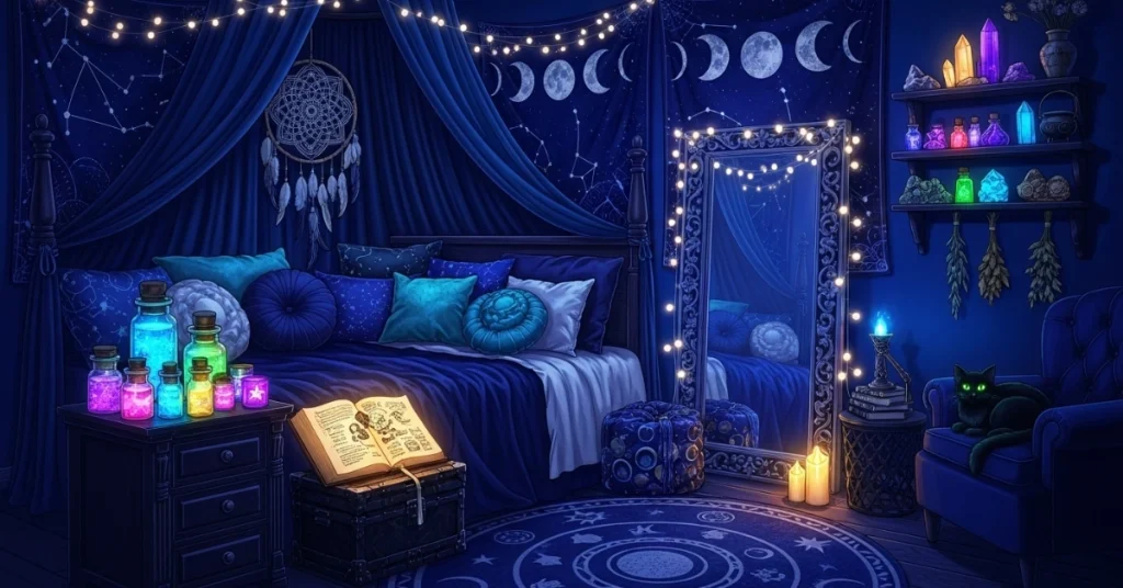 What Is a Blue Witchy Bedroom?