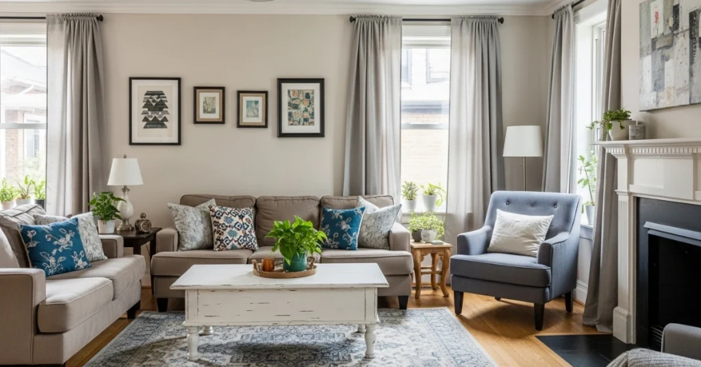 Living Room Cheap Decorating Tips