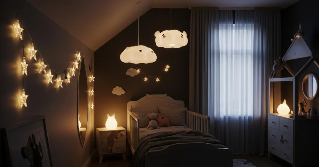 Lighting and Accessories for Whimsical Bedroom Kids