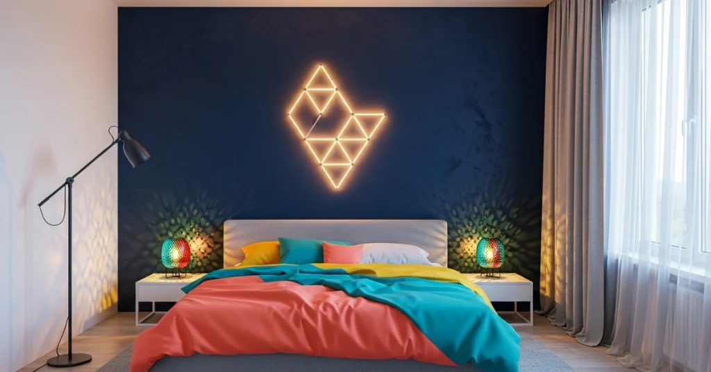 Lighting Ideas to Enhance Your Colorful Minimalist Bedroom