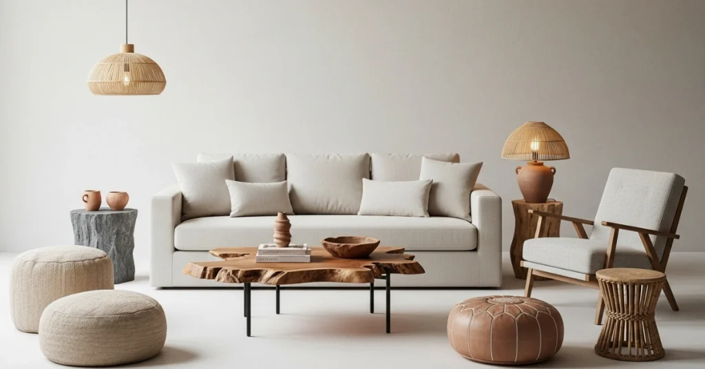Pairing Wabi Sabi Couches with Other Furniture