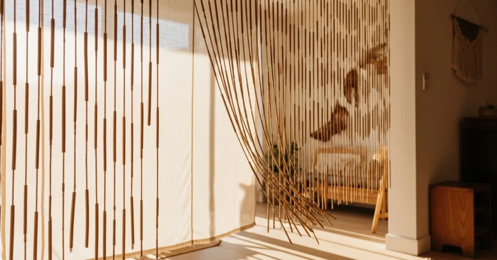 15. Bamboo Bead Curtains